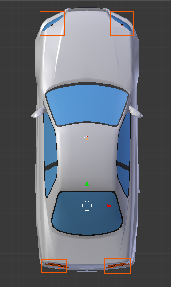 Example lights positions on Incubator Example lights positions on Incubator