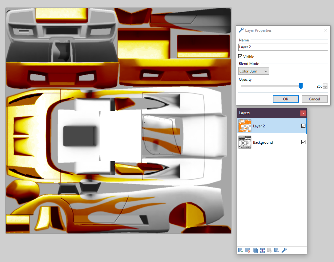 And this is with Color Burn